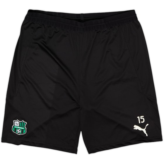 2021-22 Sassuolo Player Issue Puma Training Shorts #15 - 10/10 - (L)