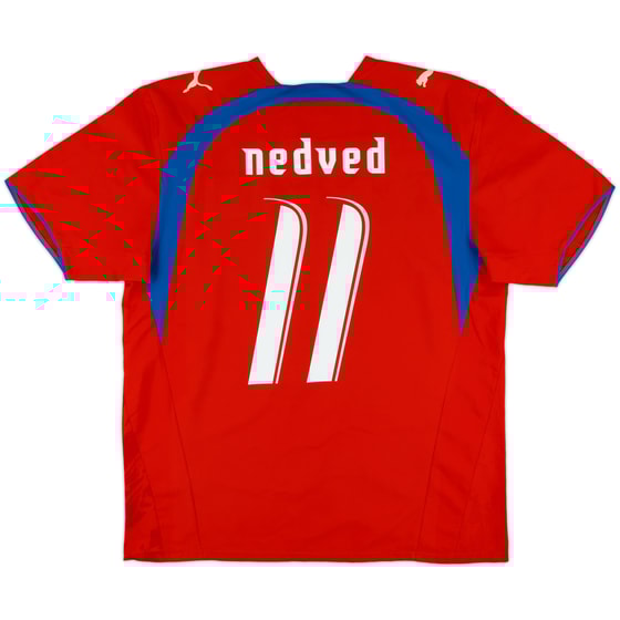 2006-08 Czech Republic Home Shirt Nedved #11 - 8/10 - (XL)