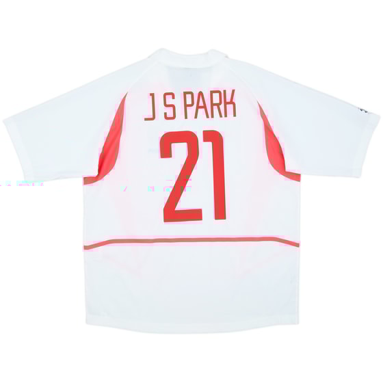 2002-03 South Korea Away Shirt J S Park #21 - 9/10 - (XL)