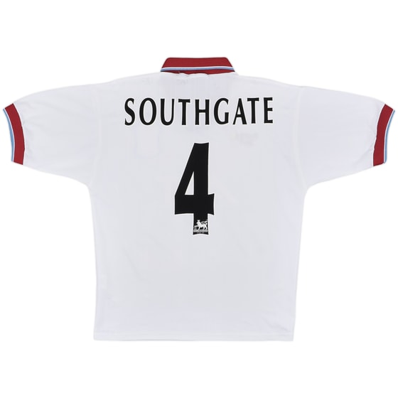 1996-98 Aston Villa Away Shirt Southgate #4 - 7/10 - (M)
