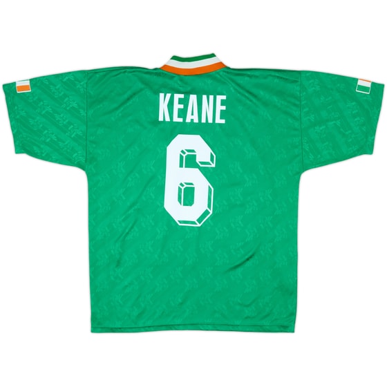 1994 Ireland Home Shirt Keane #6 - 9/10 - (L)