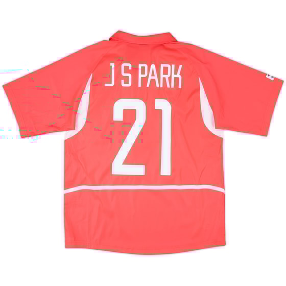 2002-03 South Korea Home Shirt J.S.Park #21 - 9/10 - (M)