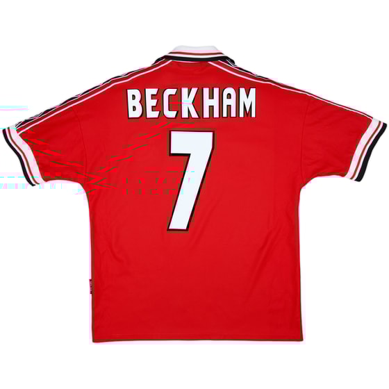 1998-00 Manchester United Home Shirt Beckham #7 - 5/10 - (M)
