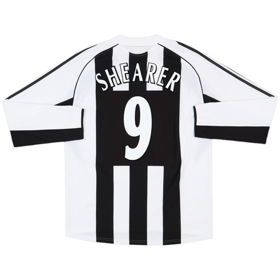 2005-07 Newcastle Home L/S Shirt Shearer #9 - 8/10 - (L)