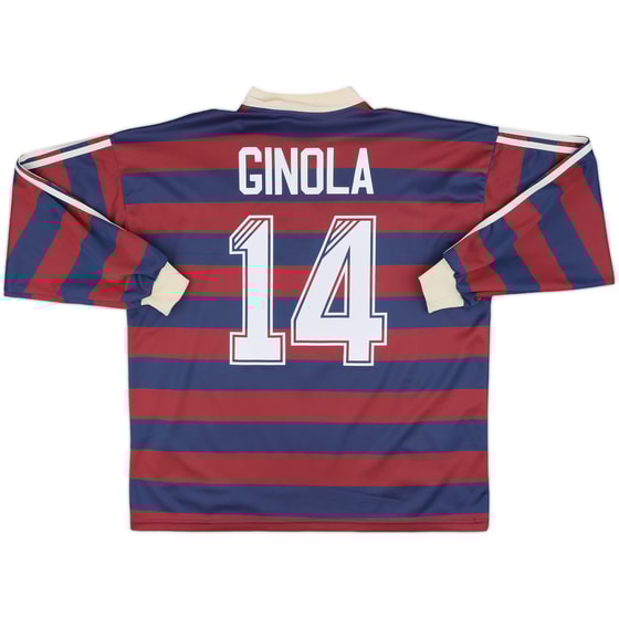 1995-96 Newcastle Away L/S Shirt Ginola #14 - 8/10 - (XL)