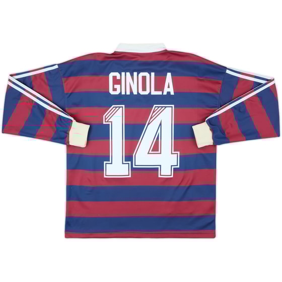 1995-96 Newcastle Away L/S Shirt Ginola #14 - 8/10 - (M)