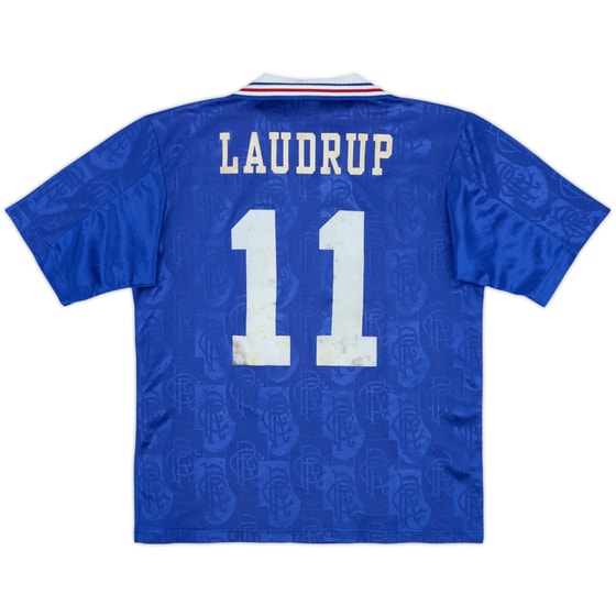 1996-97 Rangers Home Shirt Laudrup #11 - 6/10 - (Y)