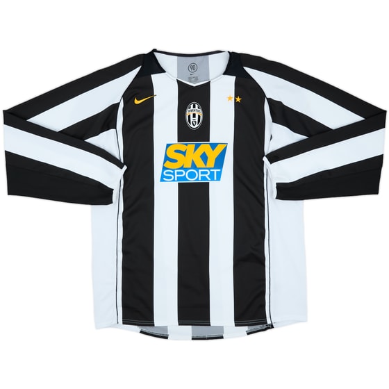 2004-05 Juventus Home L/S Shirt - 8/10 - (XL)