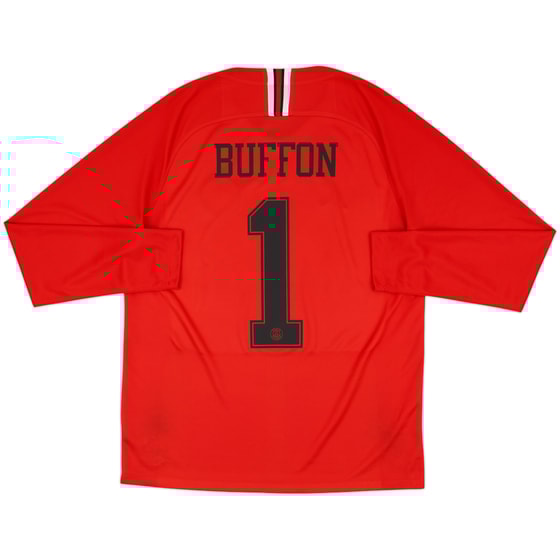 2018-19 Paris Saint-Germain GK Shirt Buffon #1 - 10/10 - (L)
