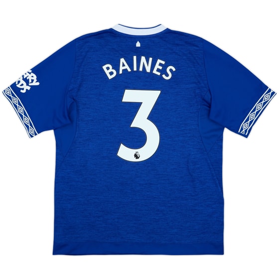 2017-18 Everton Home Shirt Baines #3 - 9/10 - (XL)