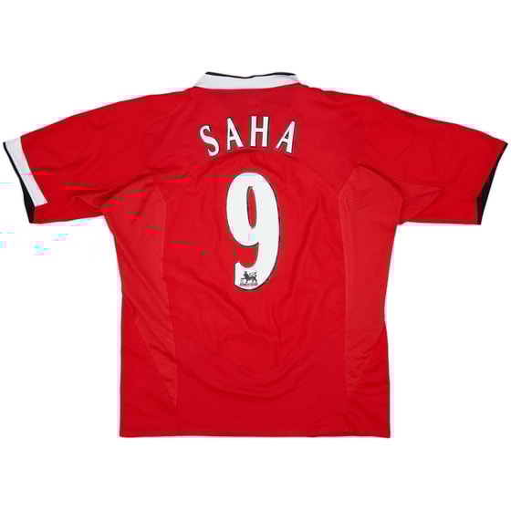 2004-06 Manchester United Home Shirt Saha #9 - 4/10 - (M)
