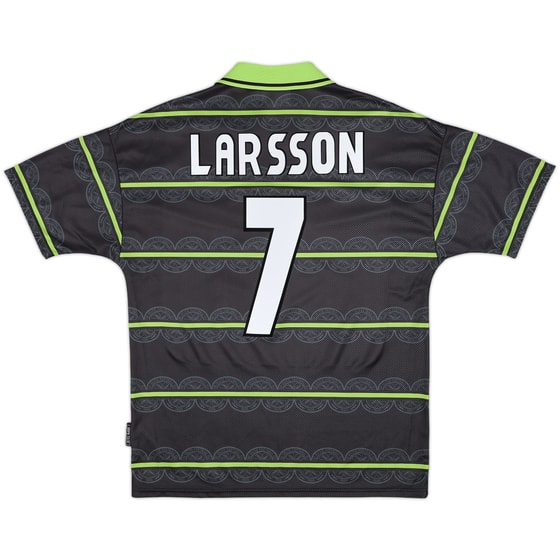 1999-00 Celtic Away Shirt Larsson #7 - 8/10 - (M)