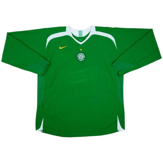 2005-06 Celtic Away L/S Shirt - 4/10 - (XXL)