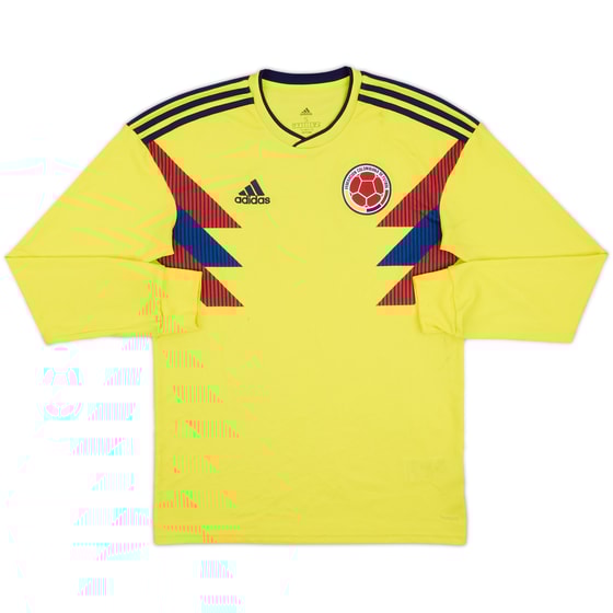 2018-19 Colombia Home L/S Shirt - 6/10 - (S)