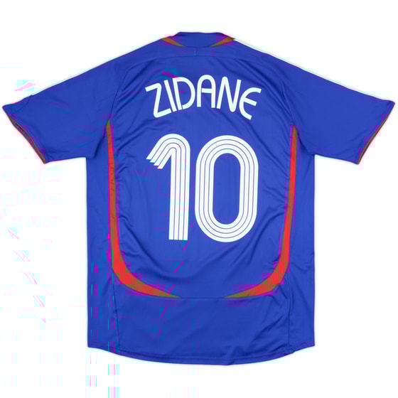 2006-07 France Home Shirt Zidane #10 - 6/10 - (M)