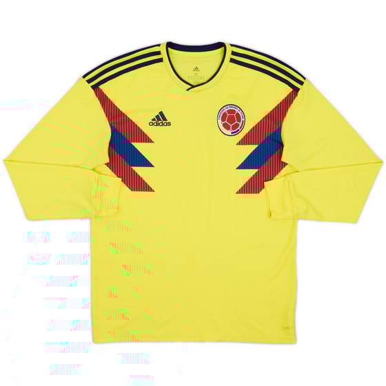 2018-19 Colombia Home L/S Shirt - 6/10 - (M)