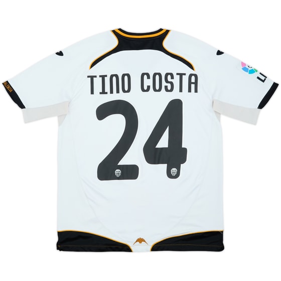 2011-12 Valencia Home Shirt Tino Costa #24 - 7/10 - (M)