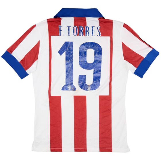 2014-15 Atletico Madrid Authentic Home Shirt Torres #19 - 5/10 - (S)