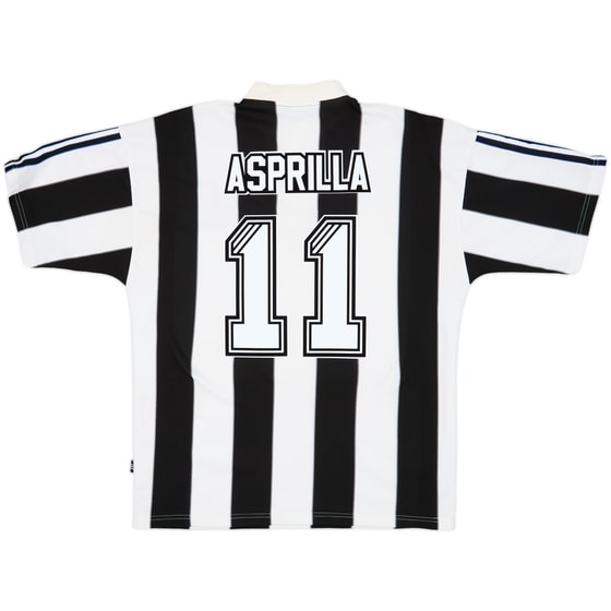 1995-97 Newcastle Home Shirt Asprilla #11 - 8/10 - (L)