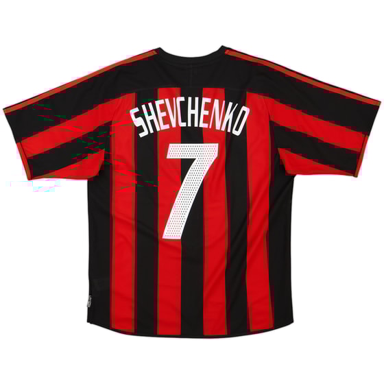 2003-04 AC Milan Home Shirt Shevchenko #7 - 5/10 - (M)