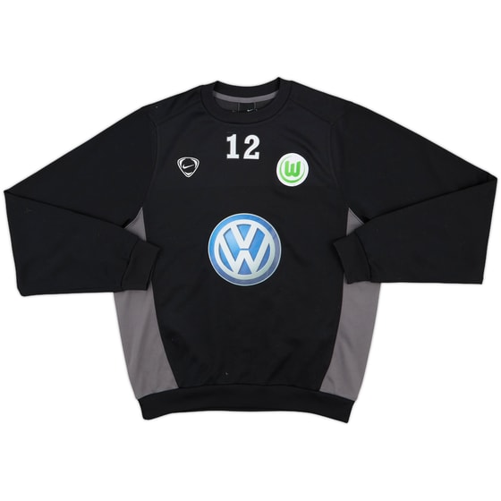 2005-07 Wolfsburg Nike Player Issue Sweat Top #12 - 8/10 - (M)