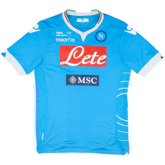 2013-14 Napolia Coppa Italia Final Home Shirt - 5/10 - (XL)
