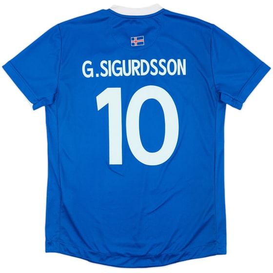 2016-18 Iceland Home Shirt G.Sigurdsson #10 - 8/10 - (XL)
