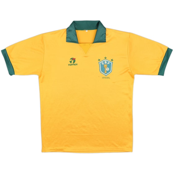 1990 Brazil Home Shirt - 8/10 - (L)