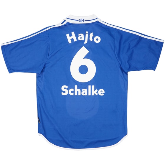 2001-02 Schalke Home Shirt Hajto #6 - 7/10 - (M)