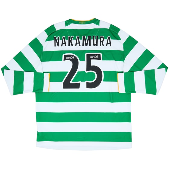 2008-10 Celtic Home L/S Shirt Nakamura #25 - 10/10 - (XL)