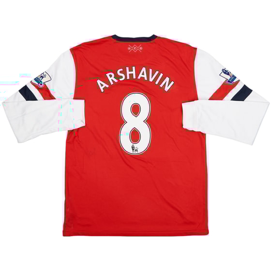 2012-14 Arsenal Home L/S Shirt Arshavin #8 - 6/10 - (L)
