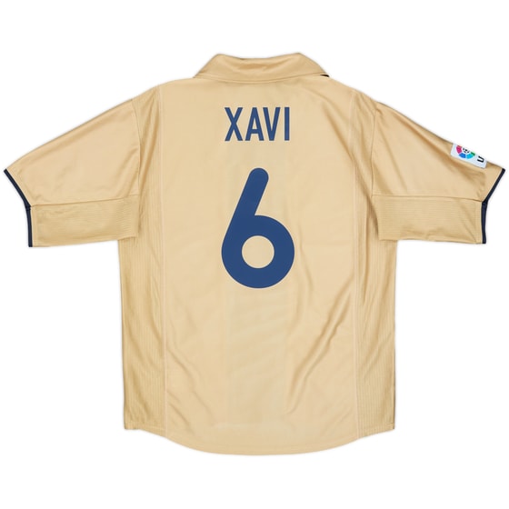 2001-03 Barcelona Away Shirt Xavi #6 - 8/10 - (M)