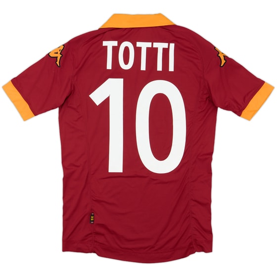 2012-13 Roma Home Shirt Totti #10 - 6/10 - (XS)