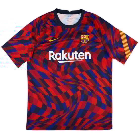 2020-21 Barcelona Nike Training Shirt - 9/10 - (L)