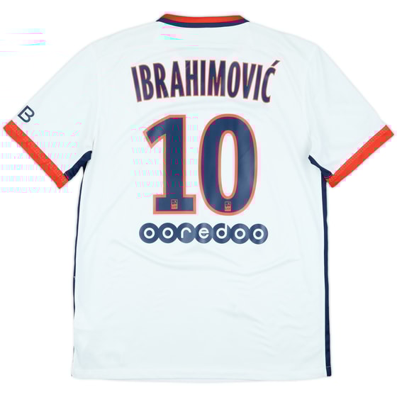 2015-16 Paris Saint-Germain Away Shirt Ibrahimovic #10 - 8/10 - (M)