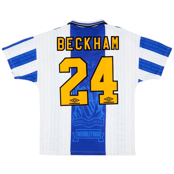 1994-96 Manchester United Third Shirt Beckham #24 - 8/10 - (M)