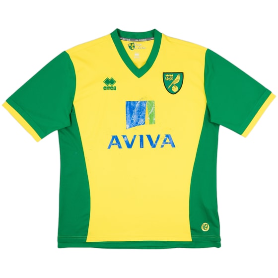 2013-14 Norwich Home Shirt - 4/10 - (XL)
