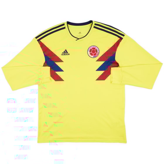 2018-19 Colombia Home L/S Shirt - 9/10 - (L)