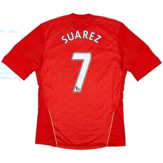 2010-12 Liverpool Home Shirt Suarez #7 - 8/10 - (M)
