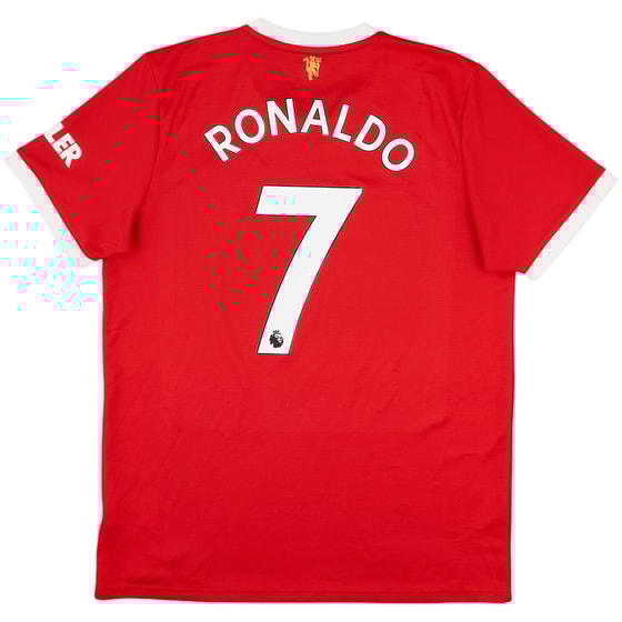 2021-22 Manchester United Home Shirt Ronaldo #7 - 9/10 - (L)