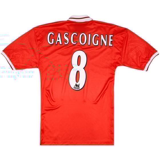 1998-99 Middlesbrough Home Shirt Gascoigne #8 - 9/10 - (S)