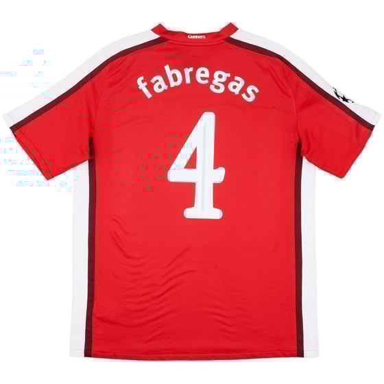 2008-10 Arsenal Home Shirt Fabregas #4 - 9/10 - (L)