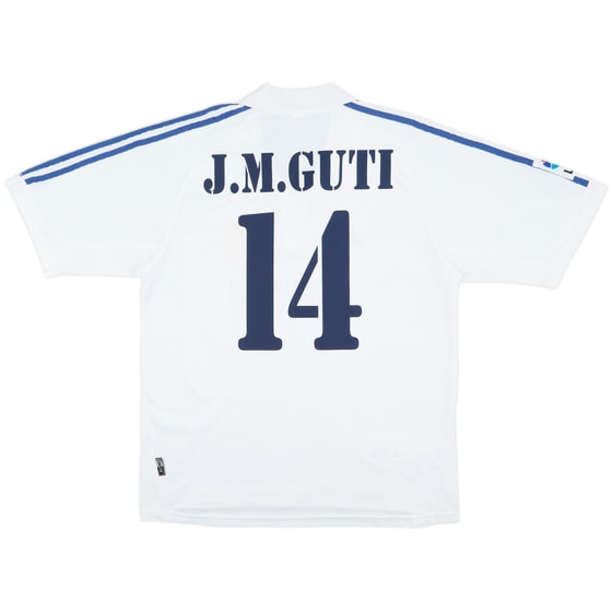 2001 Real Madrid Home Shirt J.M.Guti #14 - 6/10 - (L)