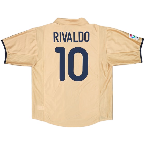 2001-03 Barcelona Away Shirt Rivaldo #10 - 10/10 - (L)
