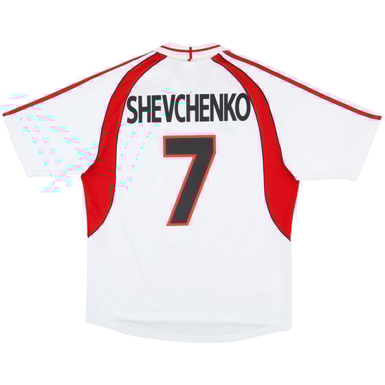 2000-02 AC Milan Away Shirt Shevchenko #7 - 7/10 - (XL)