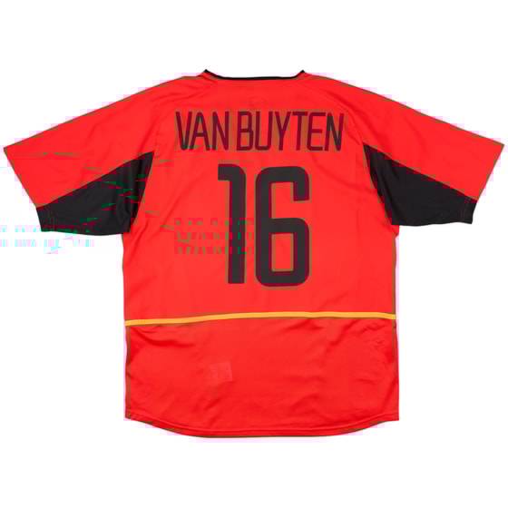 2002-04 Belgium Home Shirt Van Buyten #16 - 9/10 - (L)