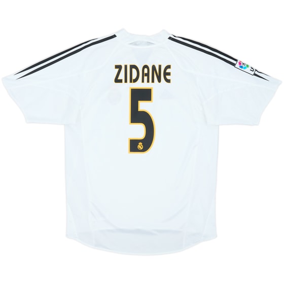 2004-05 Real Madrid Home Shirt Zidane #5 - 9/10 - (M)
