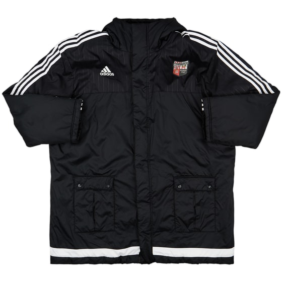 2015-16 Brentford adidas Padded Bench Coat - 9/10 - (XXL)