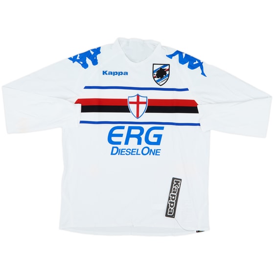 2007-08 Sampdoria Player Issue Away L/S Shirt (XL)