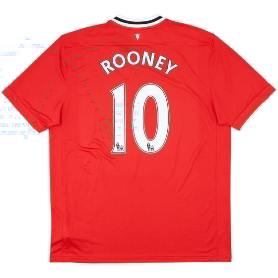 2011-12 Manchester United Home Shirt Rooney #10 (XL)